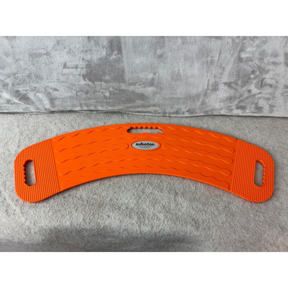 Suboton Orange Curved Patient Transfer Board Slide Aid with 3 Handles 31.5in